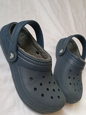 CROCS Classic Lined Navy Slingback Clog